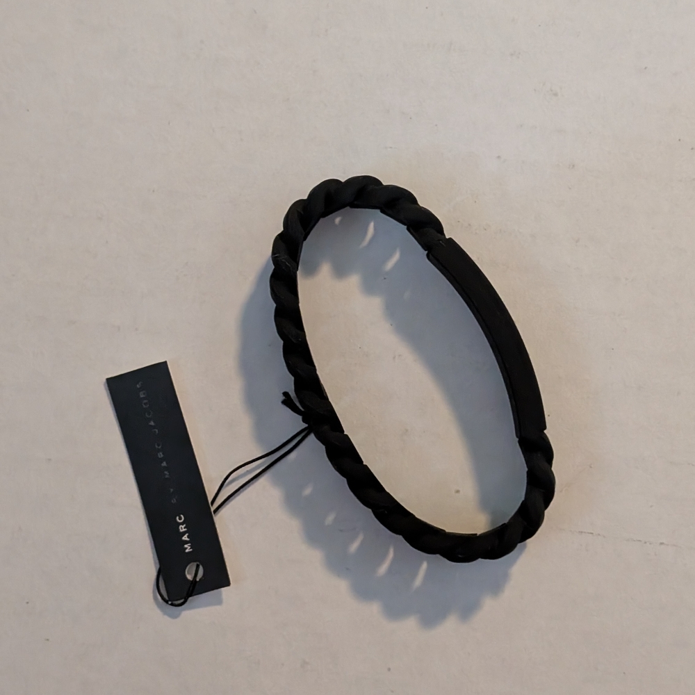 NWT Marc By Marc Jacobs Rubber Braided Bracelet